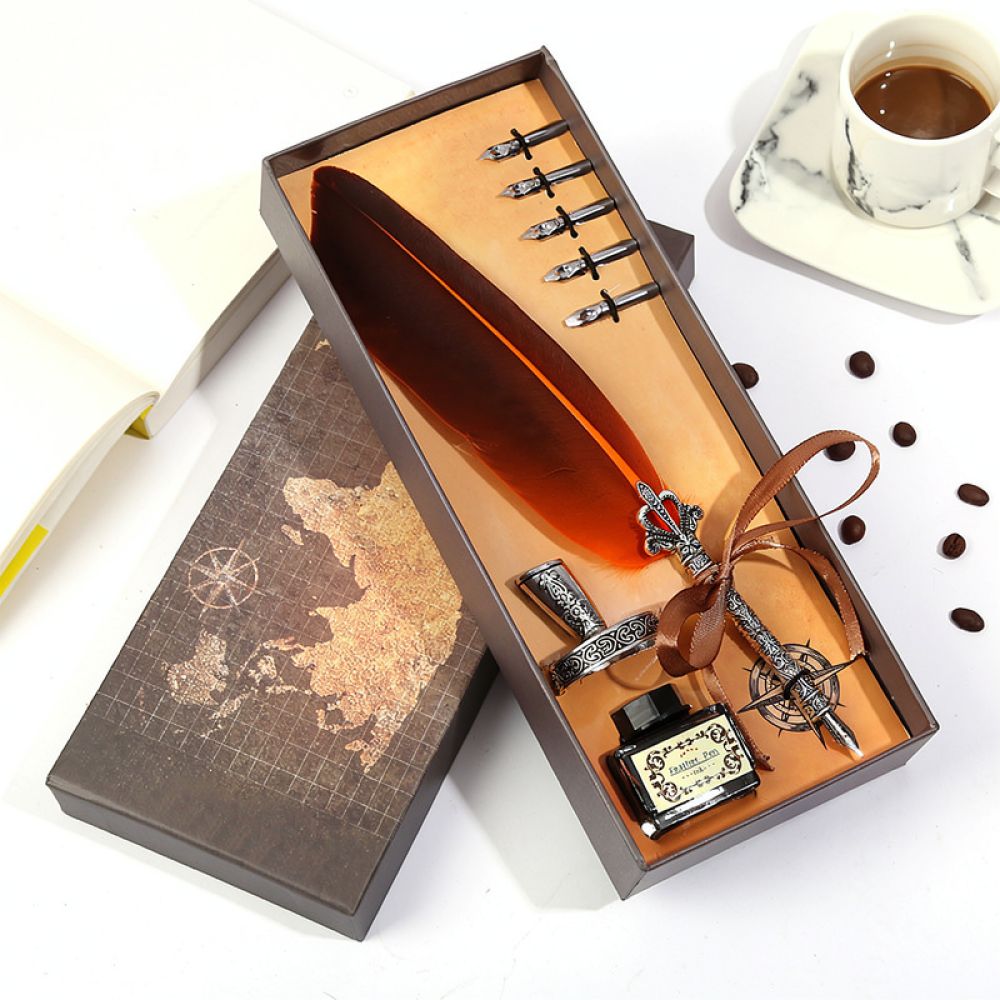 Retro Feather Quill Dip Pen Se - đánh giá và giá Writing Tools