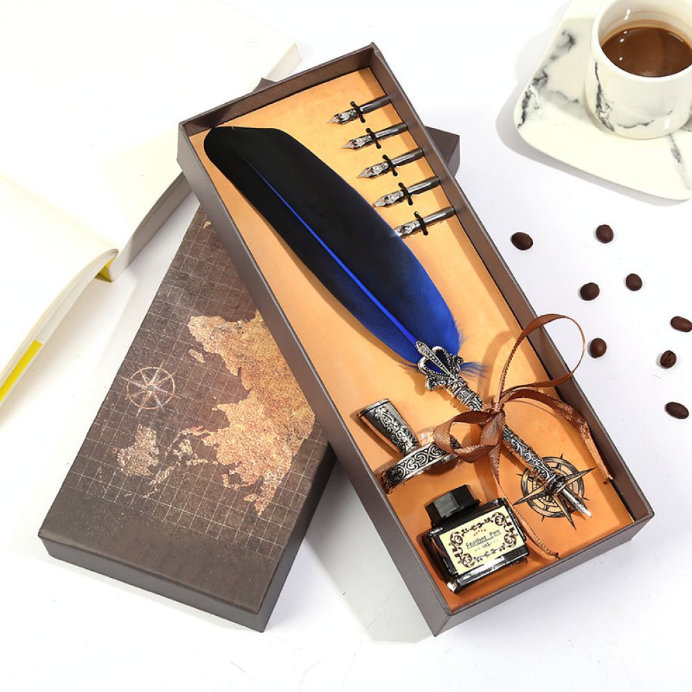 Retro Feather Quill Dip Pen Se - đánh giá và giá Writing Tools